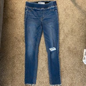 Stretchy waistband denim jeans